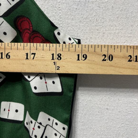 Domino Tile Game Night Vest Mens Small Unbranded Poker Chip Casino Core RARE - Picture 8 of 9